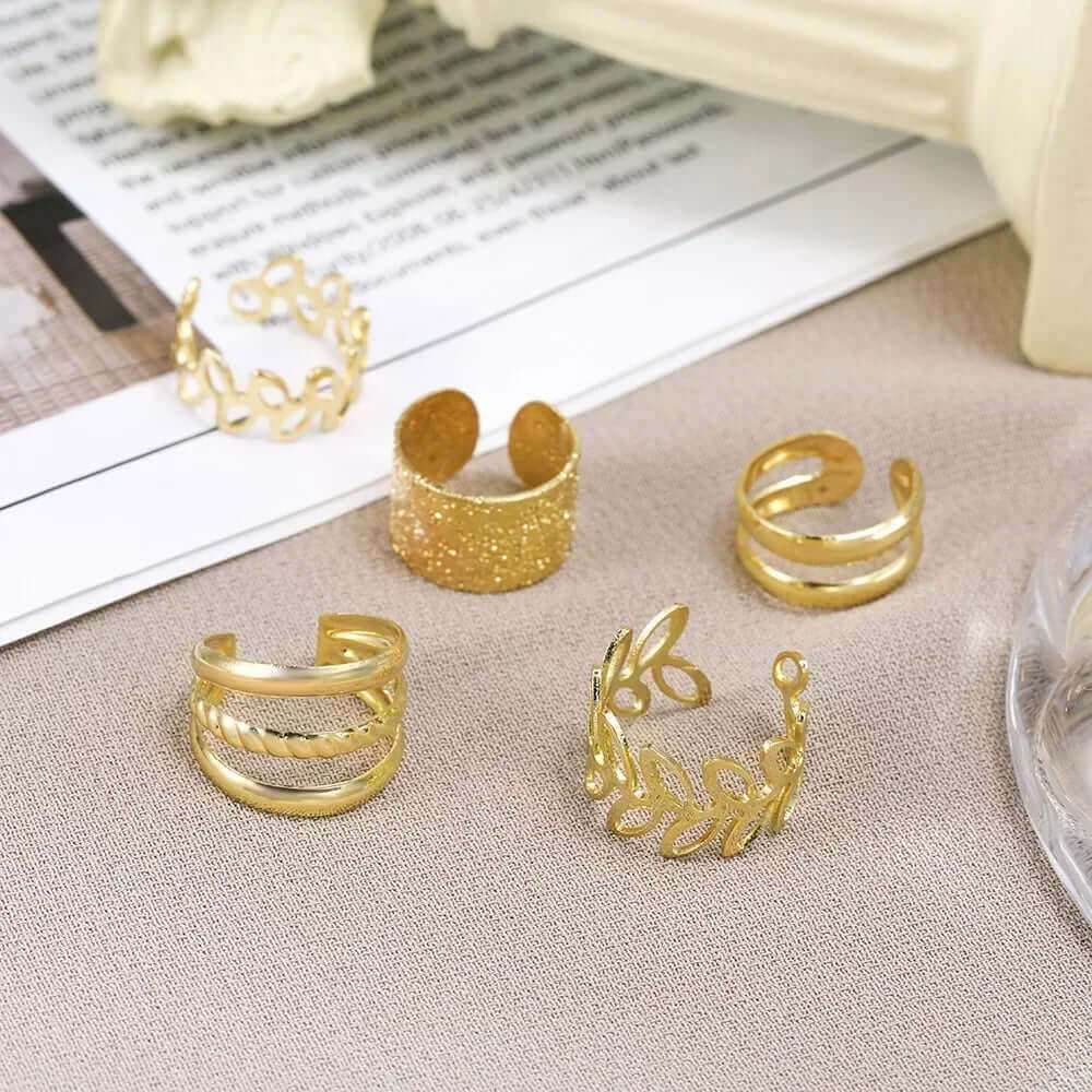 5-Piece Earring Set – Fashion Cartilage & Double Studs - Viva Bella