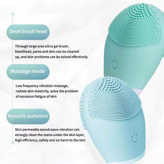 Waterproof Silicone Electric Face Cleanser – Unisex Blackhead Remover - Viva Bella