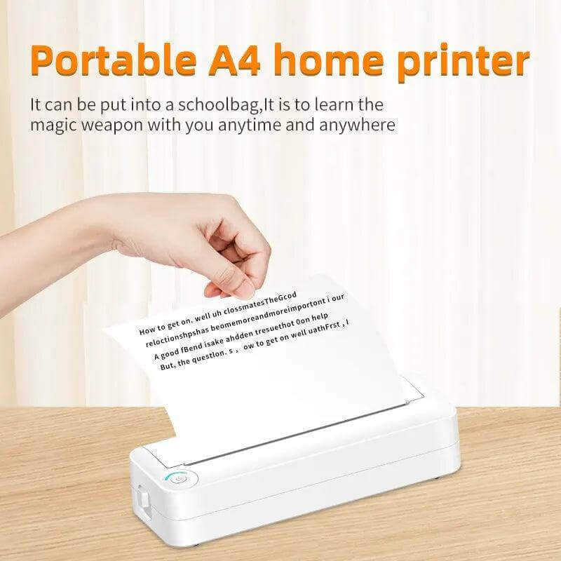 Mini Thermal Printer - Wireless Bluetooth A4 Photo & Document Printer - Viva Bella