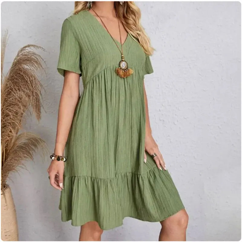 Women Summer Peplum Dress