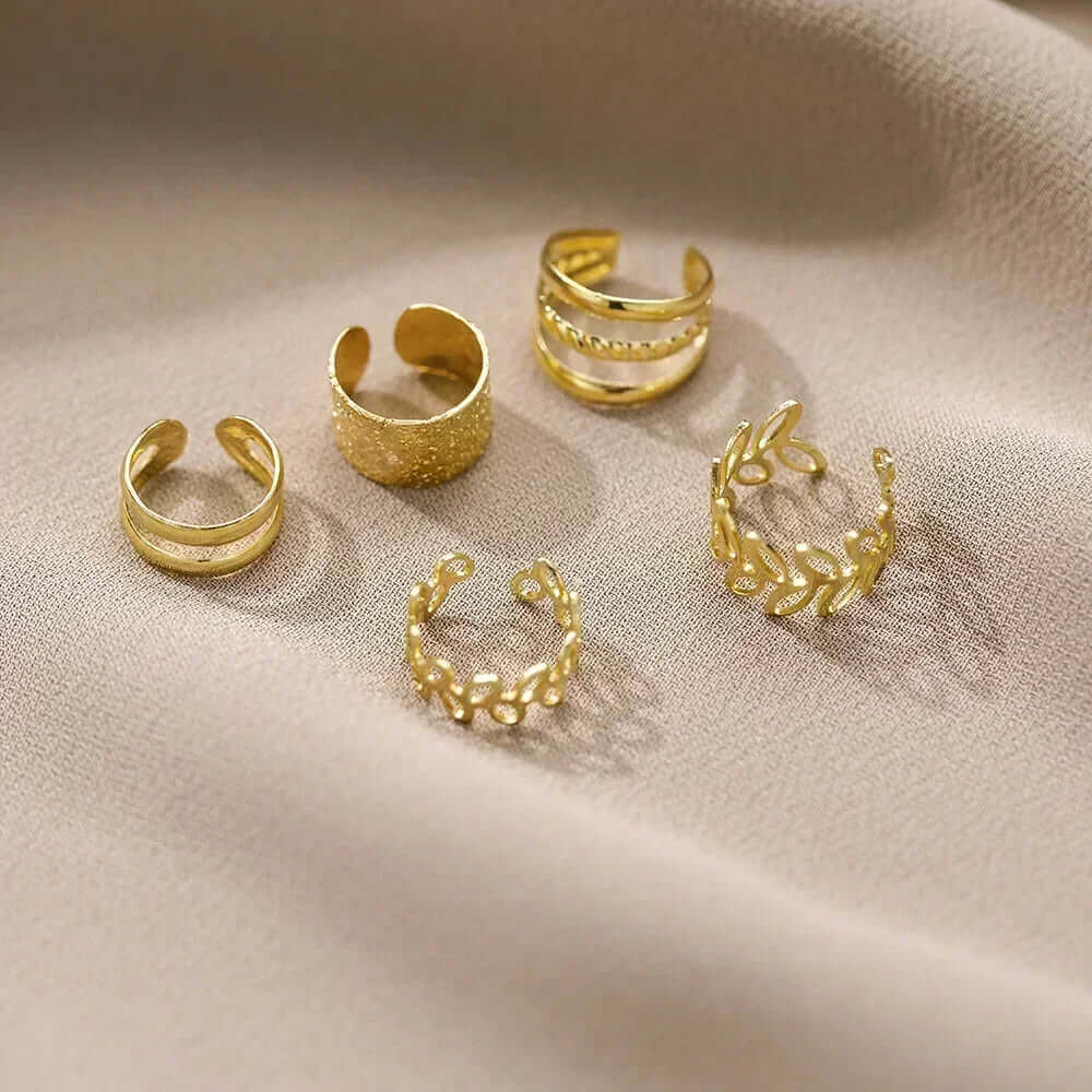 5-Piece Earring Set – Fashion Cartilage & Double Studs - Viva Bella