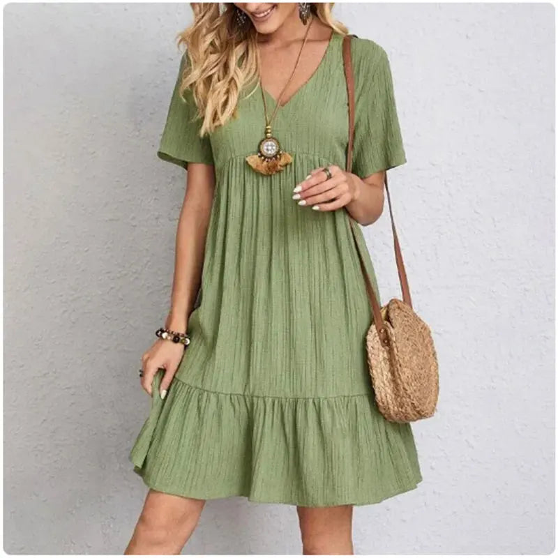 Women Summer Peplum Dress