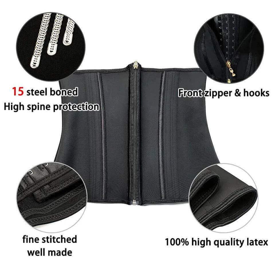 Waist Trainer Corset - Plus Size Body Shaper Cincher - Viva Bella