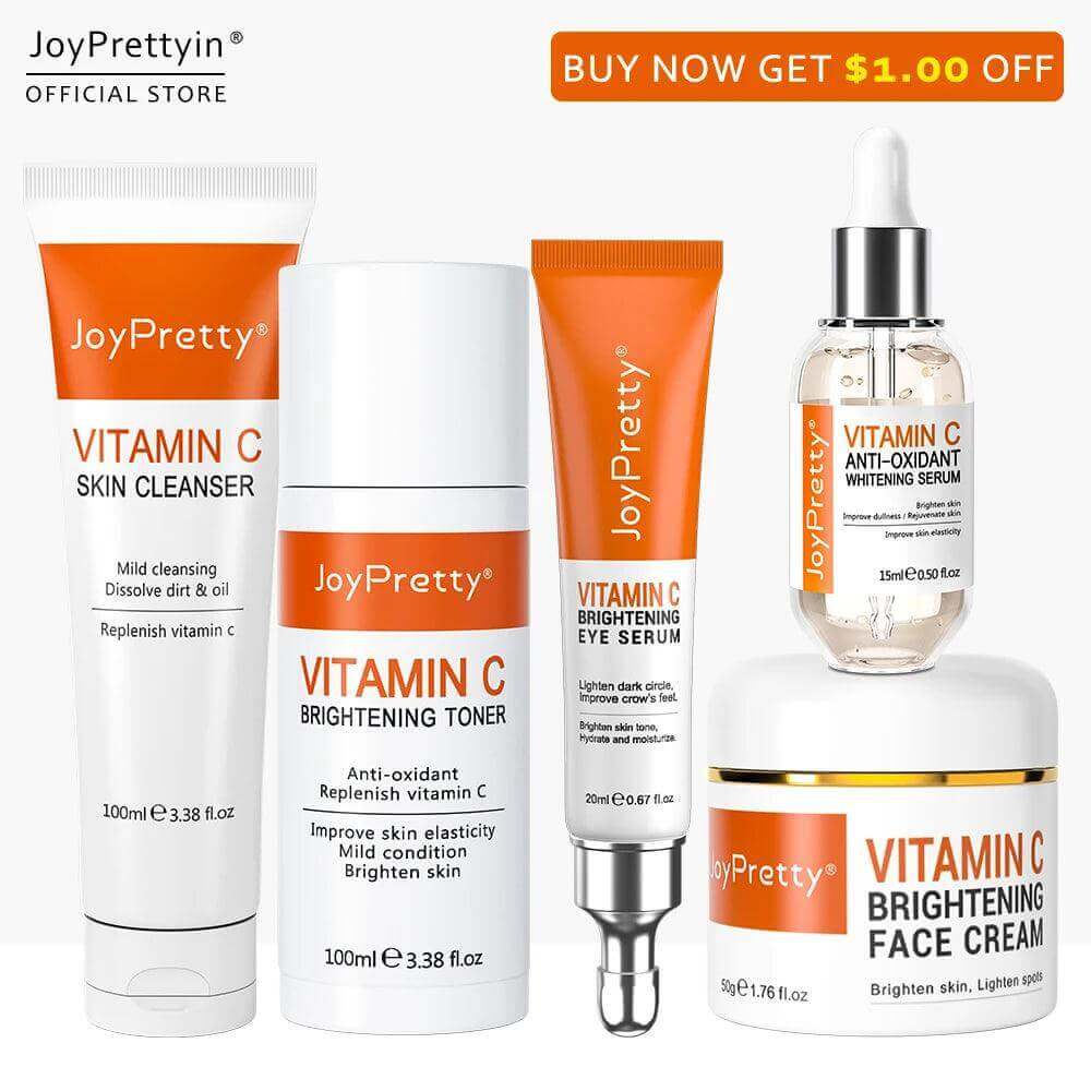 JoyPretty Vitamin C Skincare Set - Whitening & Pore Minimizer - Viva Bella