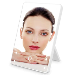 16-LED Touch Makeup Mirror – Adjustable Light & Portable Design - Viva Bella