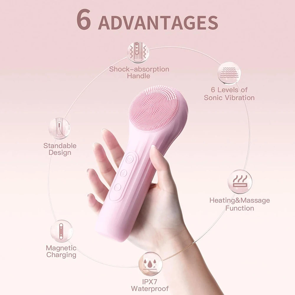 Sonic Waterproof Facial Cleansing Brush