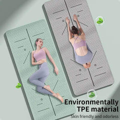 Non-Slip Yoga Mat - Eco-Friendly Exercise Mat with Strap - Viva Bella