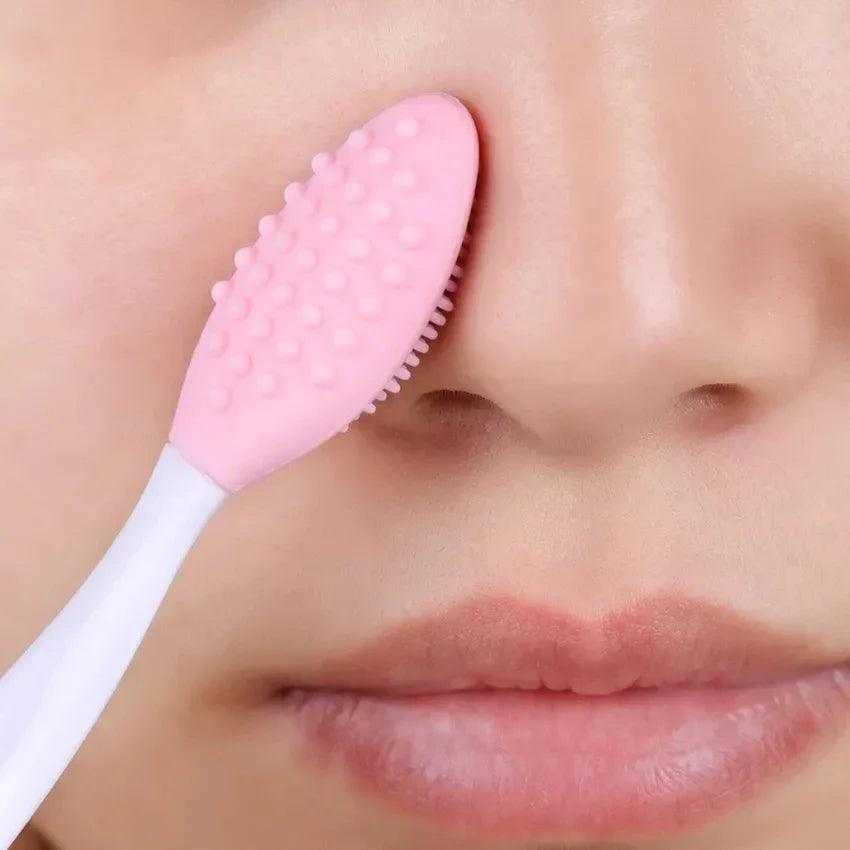 Silicone Face Cleansing Brush - Exfoliating Blackhead Remover - Viva Bella