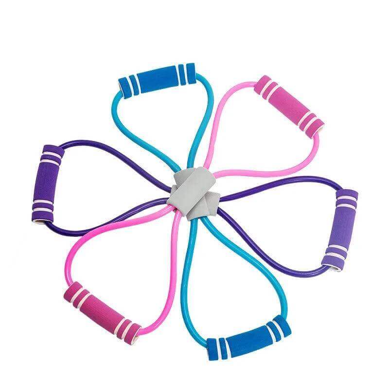 Resistance Bands with Foam - Home Yoga Training Equipment - Viva Bella