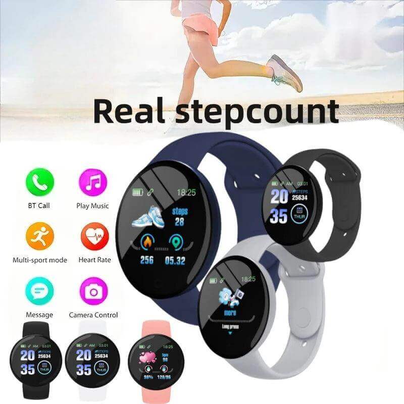 D18 Smart Watch - Bluetooth Fitness Tracker & Sleep Monitor - Viva Bella