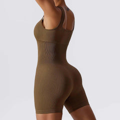 One-Piece Yoga Romper - Tummy Control Sportswear - Viva Bella