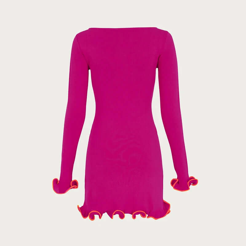 Knitted Mini Dress – Slim Fit Party Wear