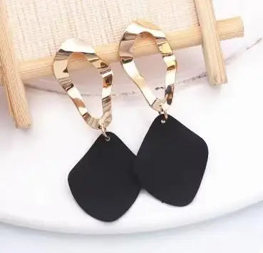 Rhombus Shape Dangle Earrings