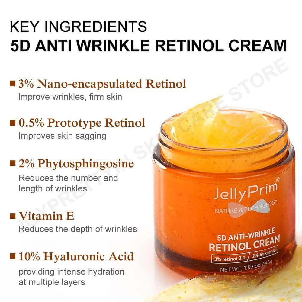 Retinol Face Cream - Anti-Wrinkle & Hyaluronic Moisturizer - Viva Bella