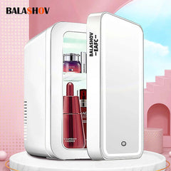 Mini Makeup Fridge – LED Mirror & Cosmetic Cooler (4L)