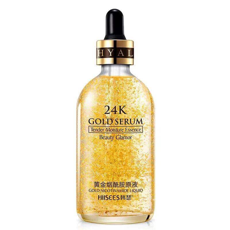 24K Gold Face Serum - Korean Hyaluronic Acid Essence - Viva Bella